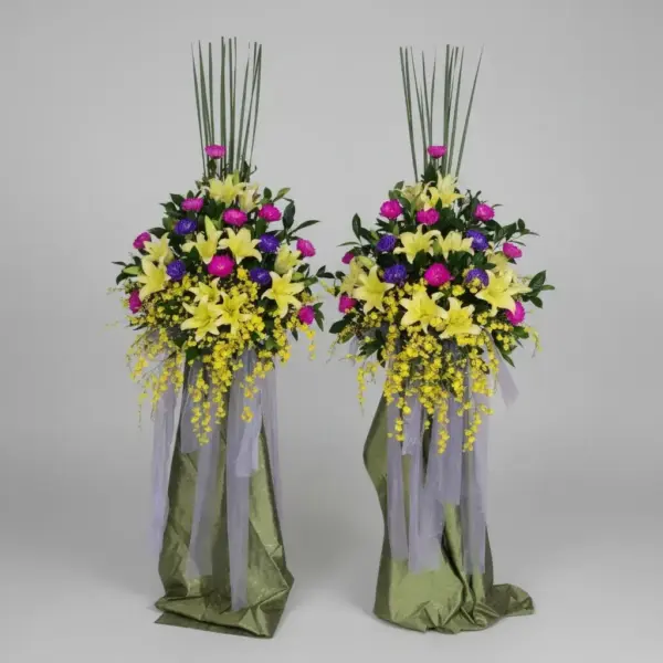 flower_columns_photorealistic_product_shot C04 花柱一對